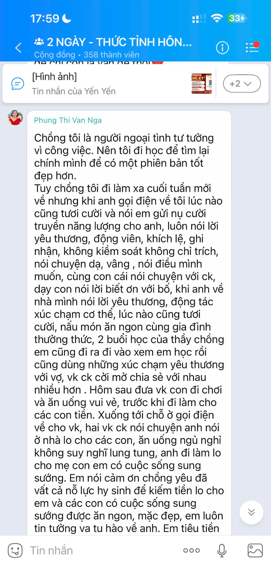 Cảm nhận gốc của học viên khoá 2 ngày Thức tỉnh Hôn nhân 6